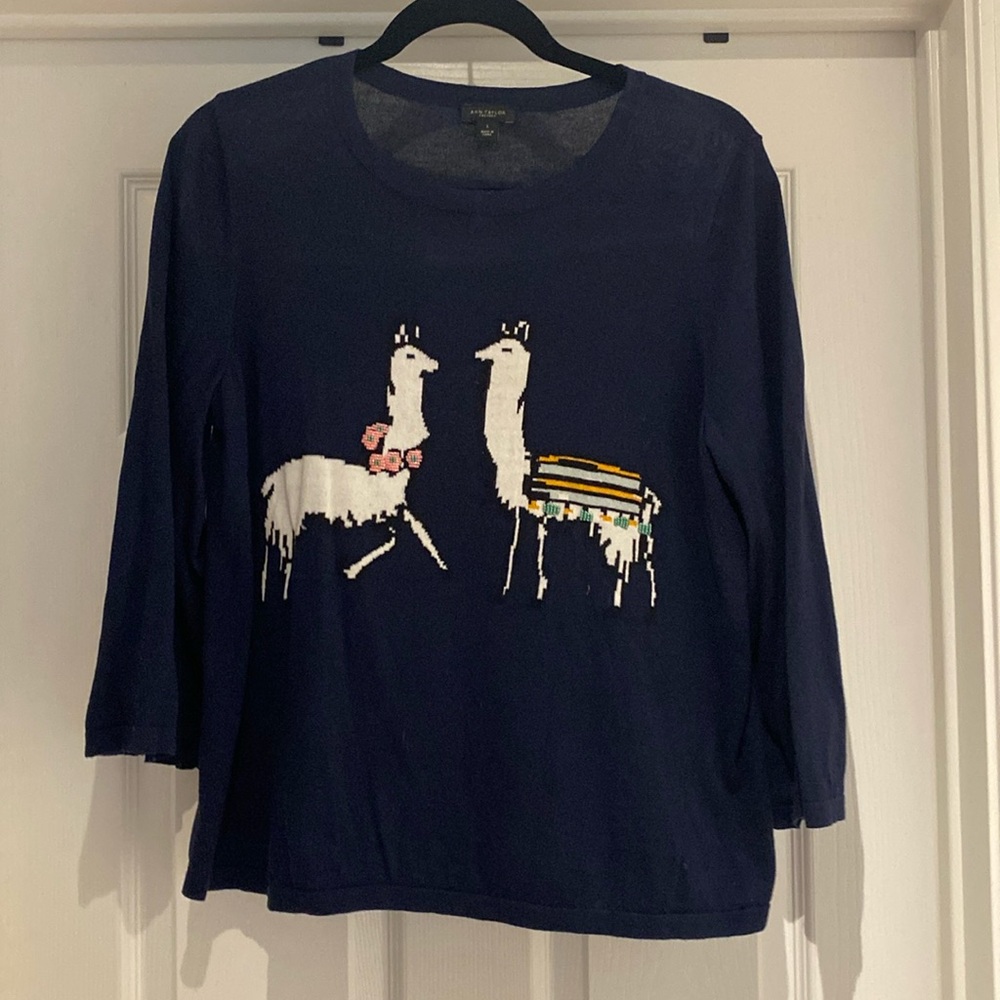 Blue bell sleeved sweater